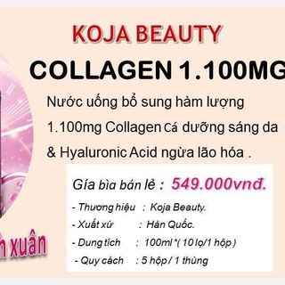 Nước uống Bổ sung Collagen Koja 1100mg - Dòng sản phẩm chăm sóc sức khỏe và làn da hoàn hảo