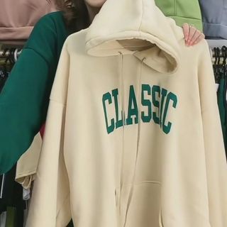ÁO KHOÁC NỈ HOODIE FORM RỘNG MŨ 2 LỚP CHẤT NỈ COTTON CLASSIC
