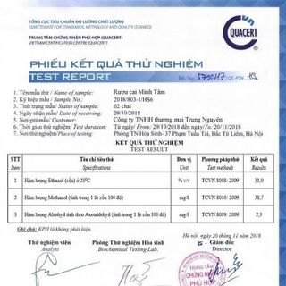 Cai Rượu Minh Tâm Chính Hãng