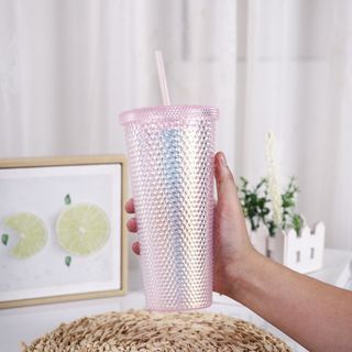 Ly Kim Cương 2 Lớp Cao Cấp Kèm Hình Dán