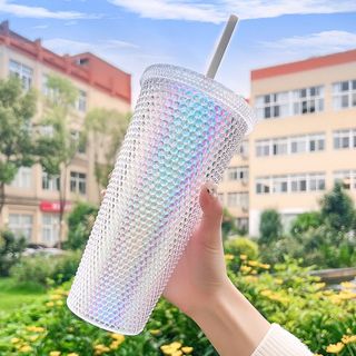 Ly Kim Cương 2 Lớp Cao Cấp Kèm Hình Dán