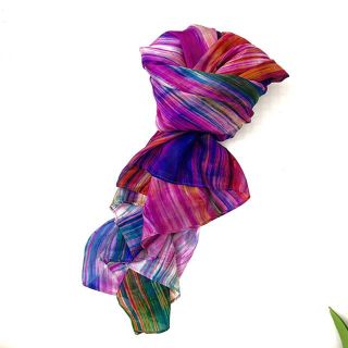 Khăn lụa tơ tằm Palacesilk tím, 100% silk