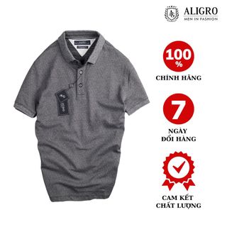 Áo polo nam ngắn tay ALIGRO chất liệu cotton hoạ tiết nhí đơn giản sang trọng ALGPLO44 giá sỉ