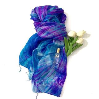 Khăn lụa tơ tằm tua rua Palacesilk, 100% silk, KT 180*90cm