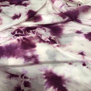 Vải lụa tơ tằm loang, 100% silk, khổ rộng 90cm