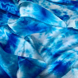 Vải lụa tơ tằm loang, 100% silk, khổ rộng 90cm