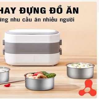 HỘP CƠM HÂM NÓNG 2 TẦNG 4 NGĂN LUNCHBOX