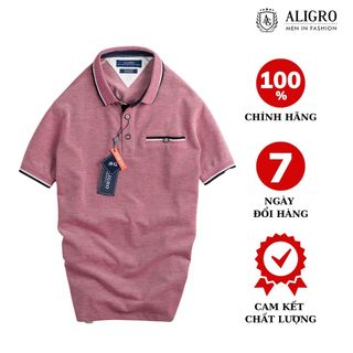 Áo polo nam ngắn tay ALIGRO chất liệu cotton Thiết kế bo viền tay áo, gấu áo xẻ 2 bên tạo nét khoẻ khoắn ALGPLO42 giá sỉ