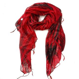 Vải lụa tơ tằm tua rua màu đỏ Palacesilk, 100% silk, KT 180*90cm
