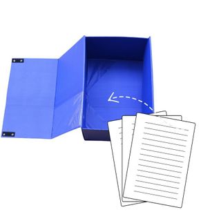 Bìa hộp da si có nắp 20 phân đựng tài liệu, hồ sơ, giấy tờ các loại tiện lợi