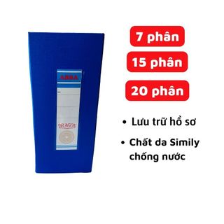 Bìa hộp da si có nắp 20 phân đựng tài liệu, hồ sơ, giấy tờ các loại tiện lợi