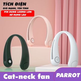 Quạt đeo cổ không cánh 360 độ