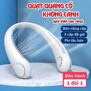 Quạt đeo cổ không cánh 360 độ