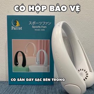Quạt đeo cổ không cánh 360 độ