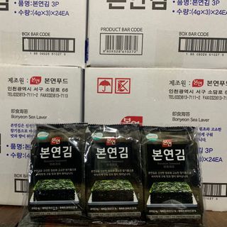 24 lốc (72 gói) Rong biển ăn liền hàng nội địa Hàn Quốc giá sỉ