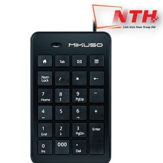 Bàn phím số mini máy tính MIKUSO KB-047 cổng USB,có dây giá sỉ