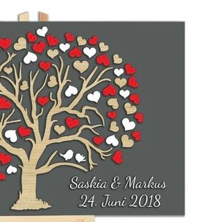 Tranh ký tên tone đỏ |Thao Wedding GuestBook Tranh gỗ ký tên nhiều mẫu size (40*60cm),(50*70cm)