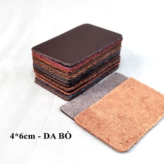 Miếng da bò nguyên tấm màu lộn xộn