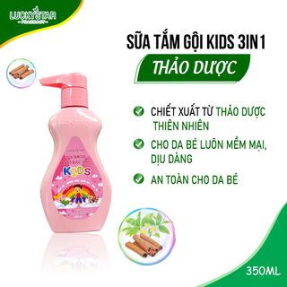 Sữa Tắm Gội Thảo Dược 3IN1 Kids Lucky Star - HỒNG