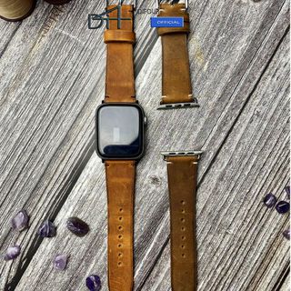 Dây đồng hồ da sáp handmade da thật 100%