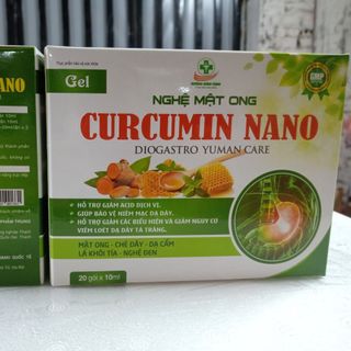 Gel nghệ mật ong curcumin nano giảm loét dạ dày, tá tràng – hộp 20 gói giao mẫu ngẫu nhiên