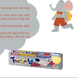 Kem đánh răng Dental tralala kids hàng nhập khẩu chính ngạch Châu Âu full vat đang được bày bán tại các nhà thuốc