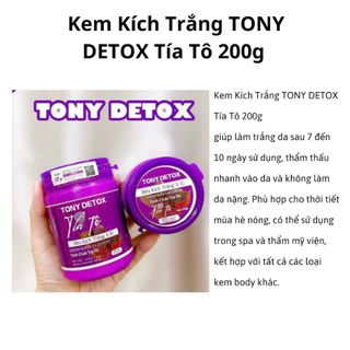 Kem Tía Tô Kích Trắng TONY DETOX Tía Tô 200g giá sỉ