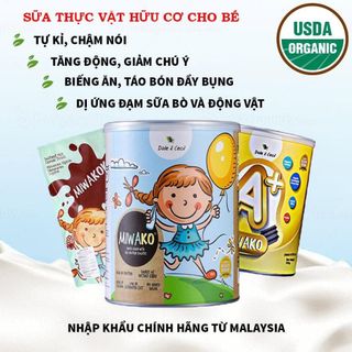 SỈ và Lẻ sữa thực vật hữu cơ Miwako A+ Hộp 400g - Vị Vani  Hà Nội