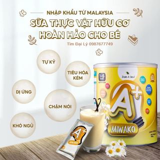 SỈ và Lẻ sữa thực vật hữu cơ Miwako A+ Hộp 400g - Vị Vani  Hà Nội