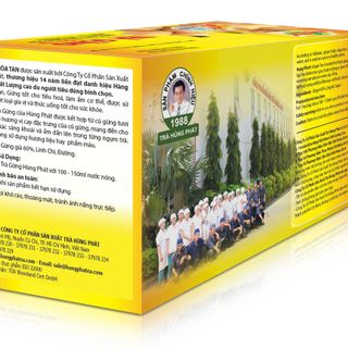 Trà gừng hòa tan - Tinh túy củ gừng già Việt Nam