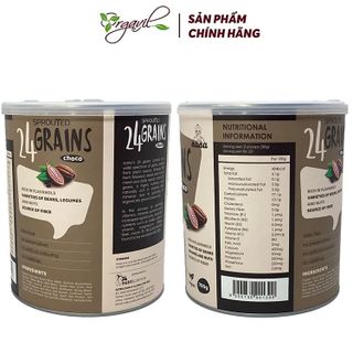 Sỉ Đại Lý Sữa Hạt Hữu Cơ Thuần Chay 24Grains Vị Cacao Thương Hiệu Dale & Cecil Nhập Khẩu Malaysia Hộp 700g, Sữa Không Đường 24 Loại Hạt Cho Người Lớn Tốt Cho Tim Mạch Và Não Bộ - Tặng hạt hữu cơ