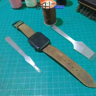 Dây đồng hồ da sáp vintage handmade hoàn thiện cao