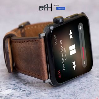 Dây đồng hồ da sáp vintage handmade hoàn thiện cao