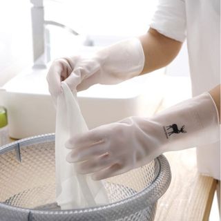 Găng tay hươu cao su siêu dai, bao tay hươu cao su rửa chén bát - Găng tay cao su hươu ngắn giá sỉ