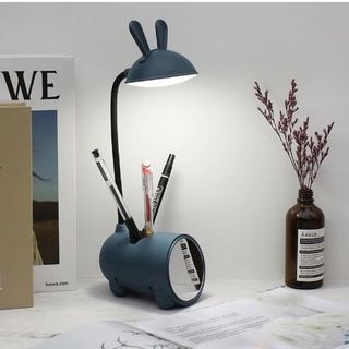ĐÈN HỌC SẠC HÌNH TAI THỎ KÈM GƯƠNG