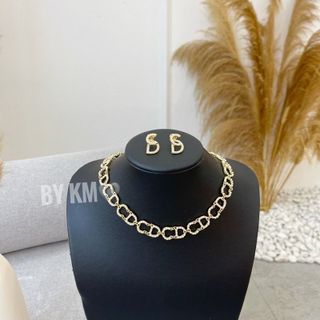 Sét cổ tai hãng cao cấp dây chuyền và khuyên tai nữ quảng châu