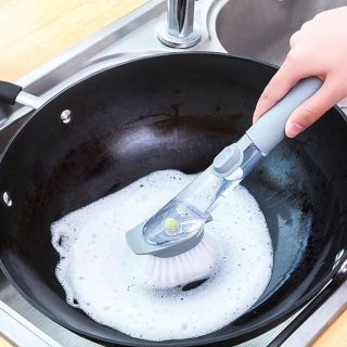 XẢ HÀNG 15k Cọ vệ sinh đa năng 2 đầu chà sàn và rửa chén kèm bình xịt