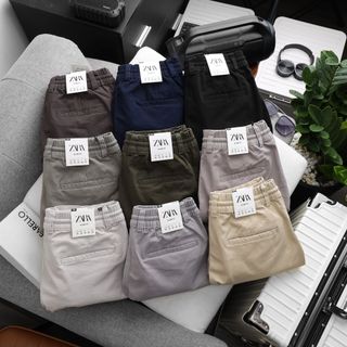 Quần ngố kaki lưng thun dây kéo có dây rút cao cấp co giãn, dày dặn, mềm mịn SỈ CHỈ TỪ 1 RI