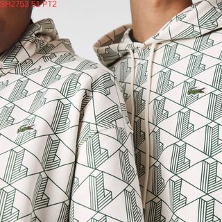 Áo hoodie LacosteL.A.C.O.S.T.E Họa tiết xanh