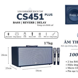 Loa ACNOS CS451Plus – Công Suất 250W, Bass 20cm, Bluetooth 5.0