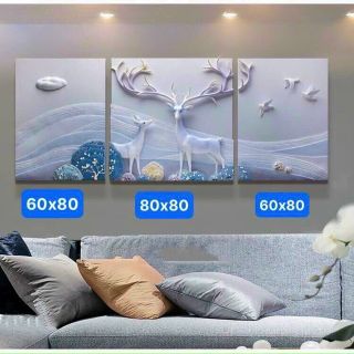 TRANH TREO TƯỜNG CAO CẤP THẠCH CAO PHONG THUỶ ĐIÊU KHẮC TAY