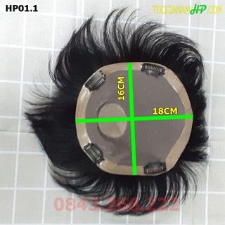 Tóc giả mái nam sử dụng kẹp hoặc dán
