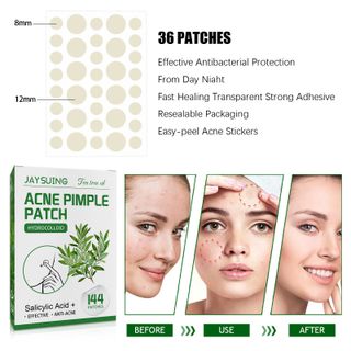 Miếng Dán Trị Mụn Trà Xanh tea tree Oil làm giảm mụn thâm, trị mụn (1hop/144mieng)