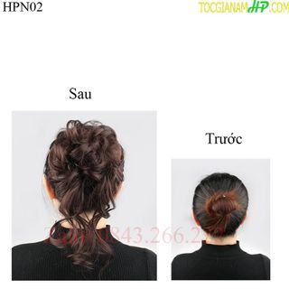 Búi Tóc Xoăn Buộc Tóc Co Giãn, Dày Dặn, như tóc thật