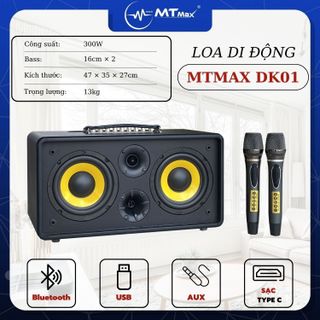 Loa Di Động MTMAX DK01 – Loa Xách Tay Công Suất Lớn, Bass Đôi, Kèm 2 Micro Cao Cấp giá sỉ