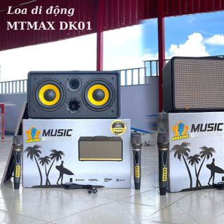 Loa Di Động MTMAX DK01 – Loa Xách Tay Công Suất Lớn, Bass Đôi, Kèm 2 Micro Cao Cấp