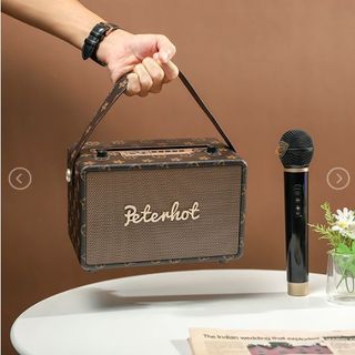 Loa karaoke Bluetooth PETERHOT A106 Kèm 1 Micro giá sỉ