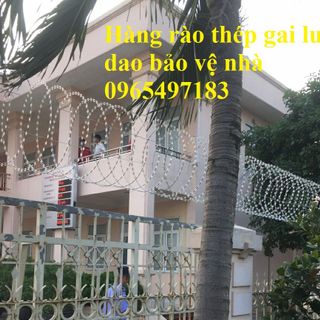 Hàng rào dây thép gai hình lưỡi dao chống trộm bảo vệ nhà ở , biệt thự, trang trại, bảo vệ an ninh quốc phòng