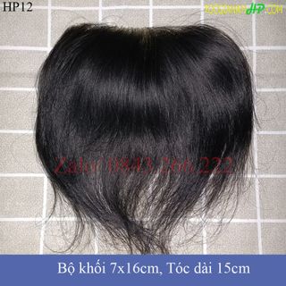 Tóc giả nam mái M siêu da che trán cao,trán chữ M