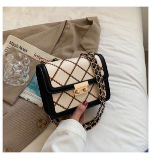 TÚI XÁCH KẺ Ô NHIỀU NGĂN DA BÓNG CỨNG CÁP LOẠI CAO CẤP WH59 - WINNIE HOUSE